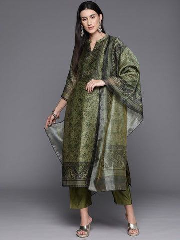 etnic-motif-printed-straight-kurta-paired-with-solid-bottom-and-printed-dupatta-vskd31917
